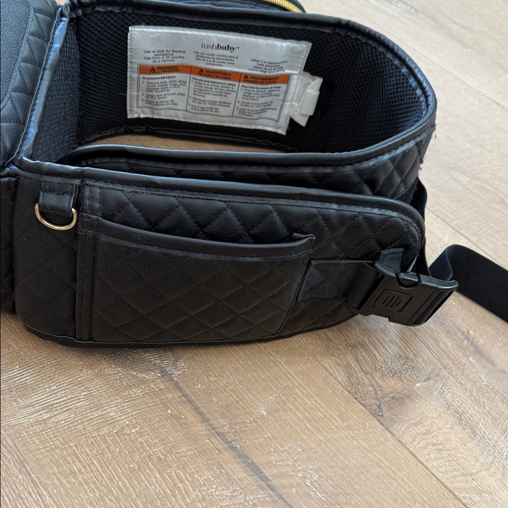 Tushbaby Black Quilted Women's Belt Bag Set - Picture 4 of 9